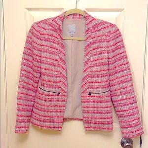 HALOGEN- Tweed Waistline Jacket